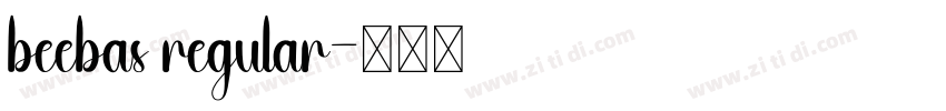 beebas regular字体转换